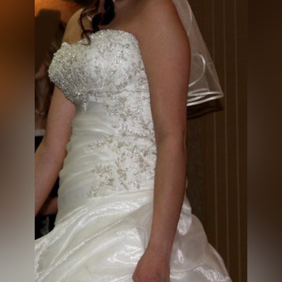 Beautiful Clean Wedding Dress - Picture 2 of 11